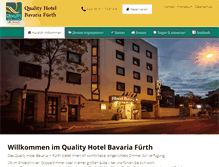 Tablet Screenshot of bavariahotel-fuerth.de